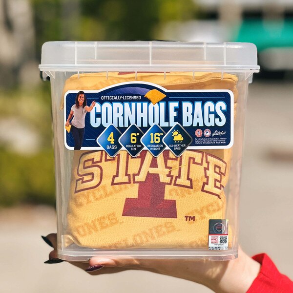 You the Fan I-State Gold Cornhole Bags 4-Pack